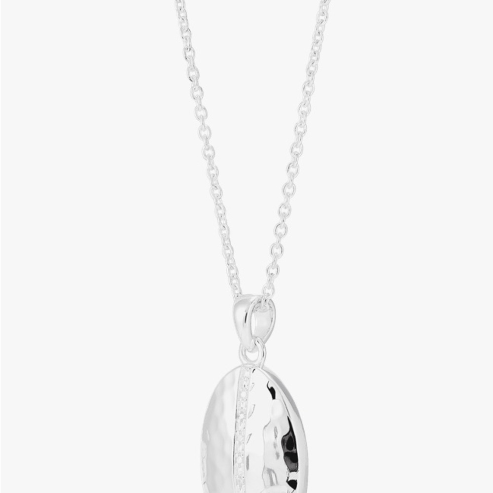 Silpada NIB sterling Silver stamped exuding positivity Pendant Necklace chic!